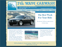 Tablet Screenshot of 7thwavecarwash.com